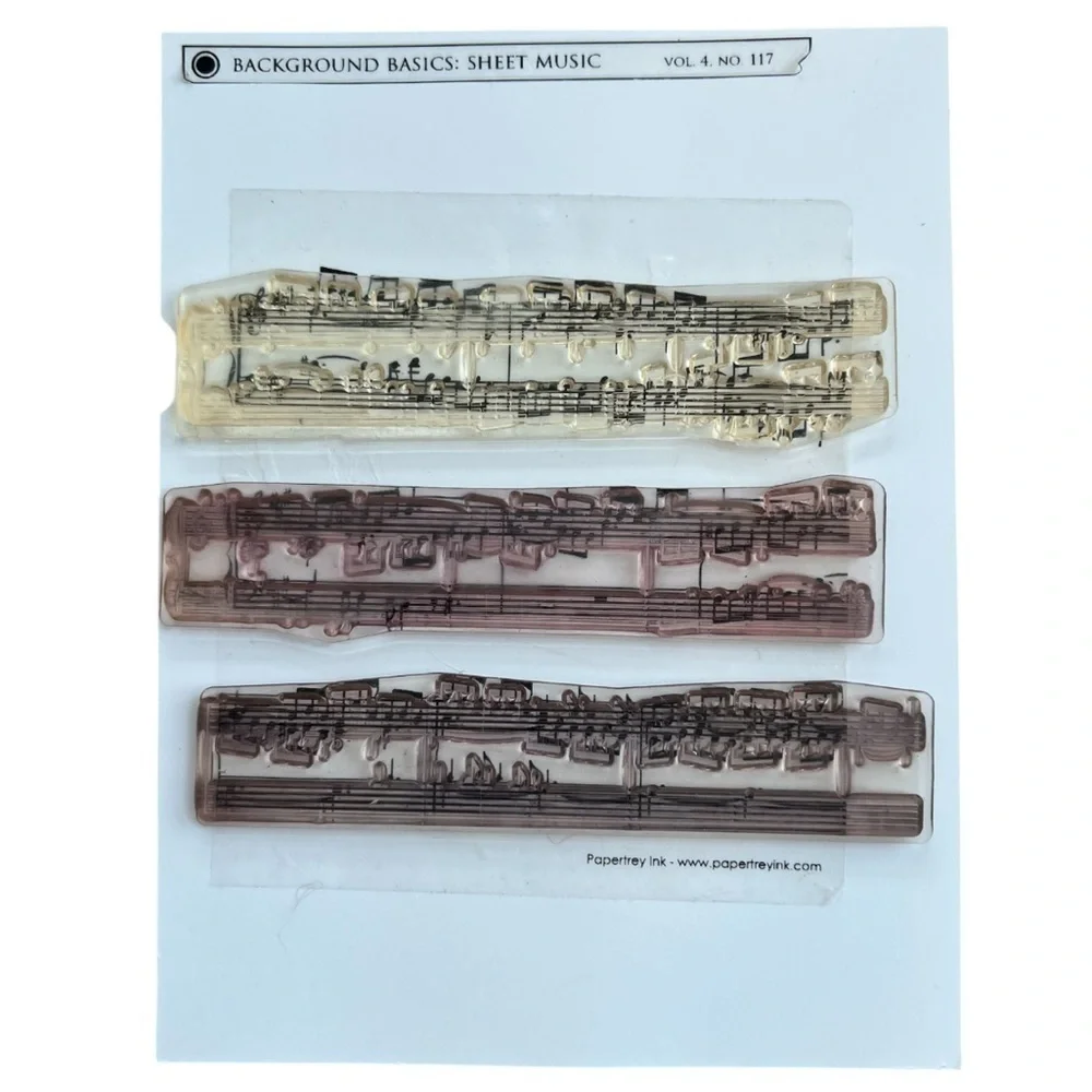Papertrey Ink Background Basics Sheet Music Stamp Set